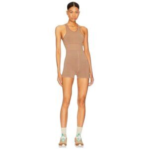 Free People Movement Every Single Time Runsie One Piece XS/S Brown